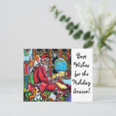 Het Briefkaart van de Vakantie GGBR - Kerstman & (Staand voorkant)