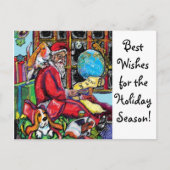 Het Briefkaart van de Vakantie GGBR - Kerstman & (Voorkant)