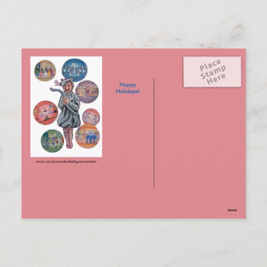 Het briefkaart van de Vakantie van de Notekraker (Achterkant)