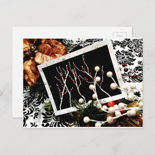 Het Briefkaart van de Vakantie van de winter (Voorkant / Achterkant)