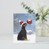 Het Briefkaart van de Vakantie van de winter met (Staand voorkant)