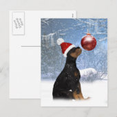 Het Briefkaart van de Vakantie van de winter met (Voorkant / Achterkant)