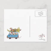 Het BRIEFKAART van de Vakantie van Hugger van de (Achterkant)