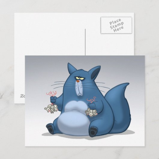 Het Briefkaart van de Val van de muis (Voorkant / Achterkant)