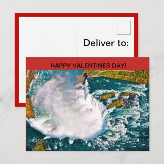 Het Briefkaart van de Valentijnsdag van de (Voorkant / Achterkant)