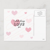 Het Briefkaart van de Valentijnsdag van de walvis (Achterkant)