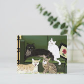 Het briefkaart van de vier kleine bergen (Staand voorkant)