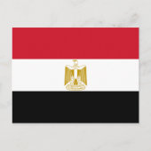 Het Briefkaart van de Vlag van Egypte (Voorkant)