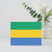 Het Briefkaart van de Vlag van Gabon (Staand voorkant)