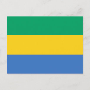 Het Briefkaart van de Vlag van Gabon