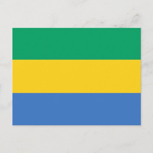 Het Briefkaart van de Vlag van Gabon (Voorkant)