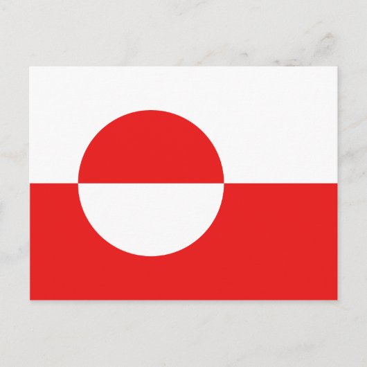 Het Briefkaart van de Vlag van Groenland (Voorkant)