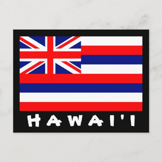 Het Briefkaart van de Vlag van Hawai'i (Voorkant)