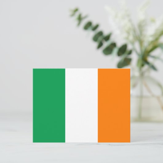 Het Briefkaart van de Vlag van Ierland (Staand voorkant)