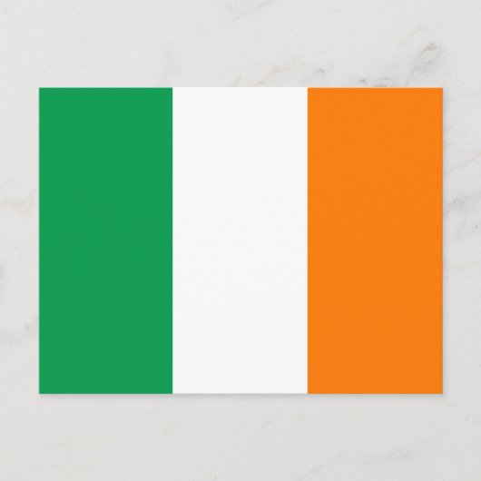 Het Briefkaart van de Vlag van Ierland (Voorkant)