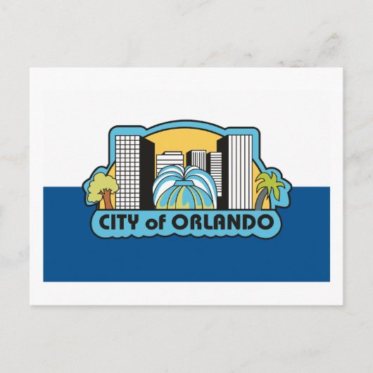 Het Briefkaart van de Vlag van Orlando (Voorkant)