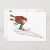 Het Briefkaart van de vlieg weg (Voorkant / Achterkant)