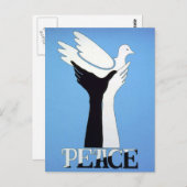 Het  briefkaart van de Vrede van 1960 (Voorkant / Achterkant)