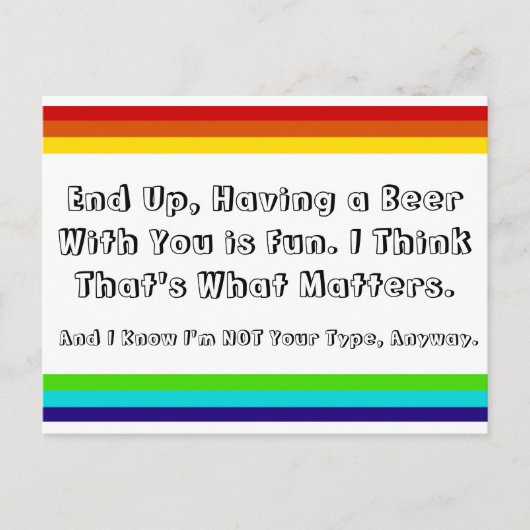 Het briefkaart van de Vriendschap van de regenboog (Voorkant)