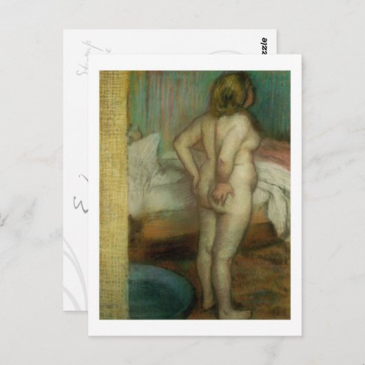 Het briefkaart van de vrouw van Baker (Voorkant / Achterkant)