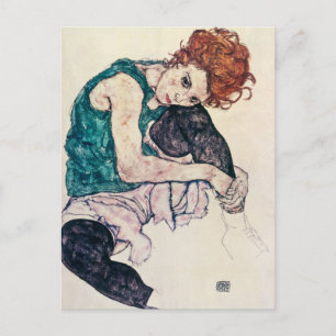 Het Briefkaart van de Vrouw van Egon Schiele