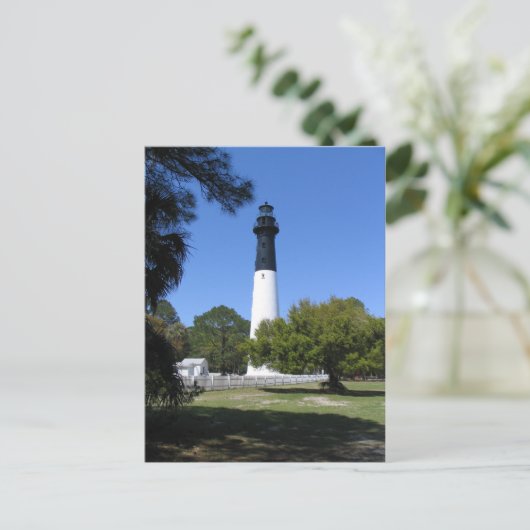 Het Briefkaart van de vuurtoren - het Eiland van (Staand voorkant)