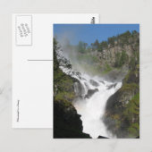Het Briefkaart van de waterval (Voorkant / Achterkant)