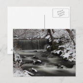 Het briefkaart van de Waterval van de winter (Voorkant / Achterkant)