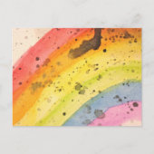 Het Briefkaart van de Waterverf van de regenboog (Voorkant)