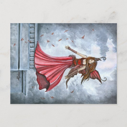 Het Briefkaart van de Wind Fairy samenvatten (Voorkant)