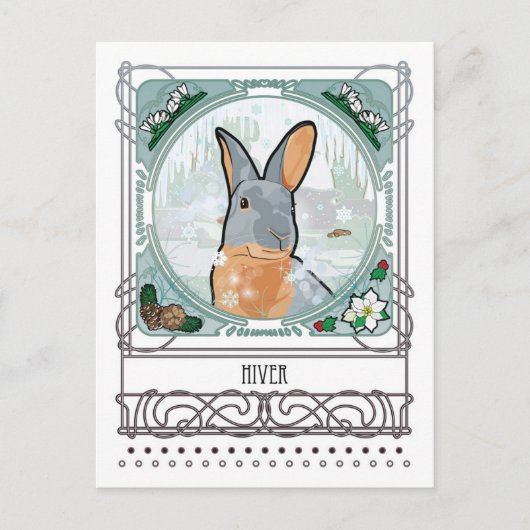 HET BRIEFKAART VAN DE WINTER (Voorkant)