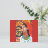 Het Briefkaart van de Wortel Chakra (Lam) (Staand voorkant)