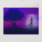 Het Briefkaart van de Yoga van de meditatie (Voorkant)