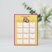 Het Briefkaart van de Zonnekalender 2012 (Staand voorkant)