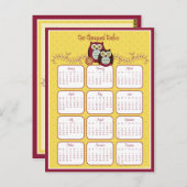 Het Briefkaart van de Zonnekalender 2012 (Voorkant / Achterkant)