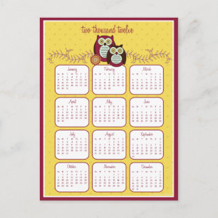 Het Briefkaart van de Zonnekalender 2012