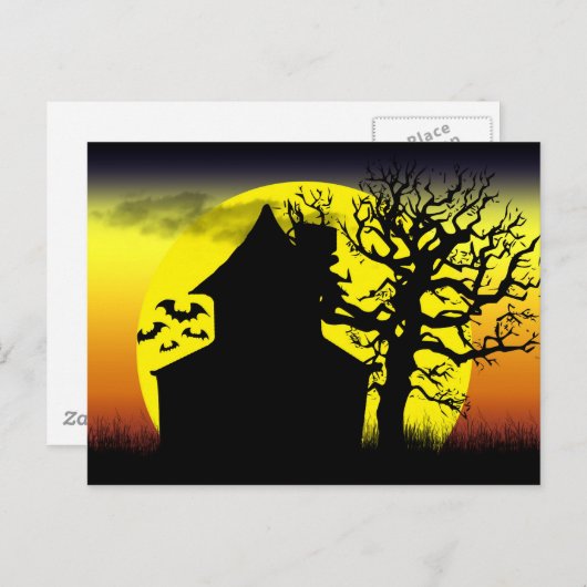 Het Briefkaart van de Zonsondergang van het (Voorkant / Achterkant)