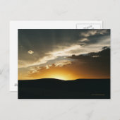Het Briefkaart van de Zonsondergang van Wyoming (Voorkant / Achterkant)
