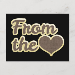 Het Briefkaart van de zwarte liefde van het hart