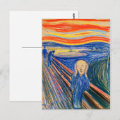 Het Briefkaart van Edvard Munch (in pastel) (Voorkant / Achterkant)