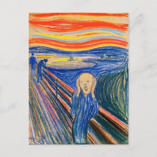 Het Briefkaart van Edvard Munch (in pastel) (Voorkant)