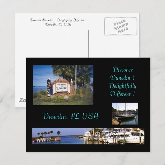 Het Briefkaart van Florida Torism van Dunedin (Voorkant / Achterkant)