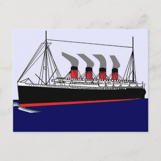 Het Briefkaart van Frankrijk 1912 van Paquebot (Voorkant)