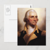 Het Briefkaart van George Washington (Voorkant / Achterkant)