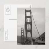Het Briefkaart van golden gate bridge (Voorkant / Achterkant)