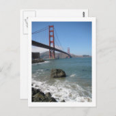Het Briefkaart van golden gate bridge (Voorkant / Achterkant)