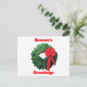 Het Briefkaart van Greetings Wreath (Staand voorkant)