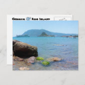 Het Briefkaart van Griekenland van het Eiland van (Voorkant / Achterkant)