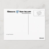 Het Briefkaart van Griekenland van het Eiland van (Achterkant)