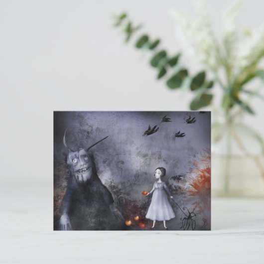 Het briefkaart van Halloween (Staand voorkant)